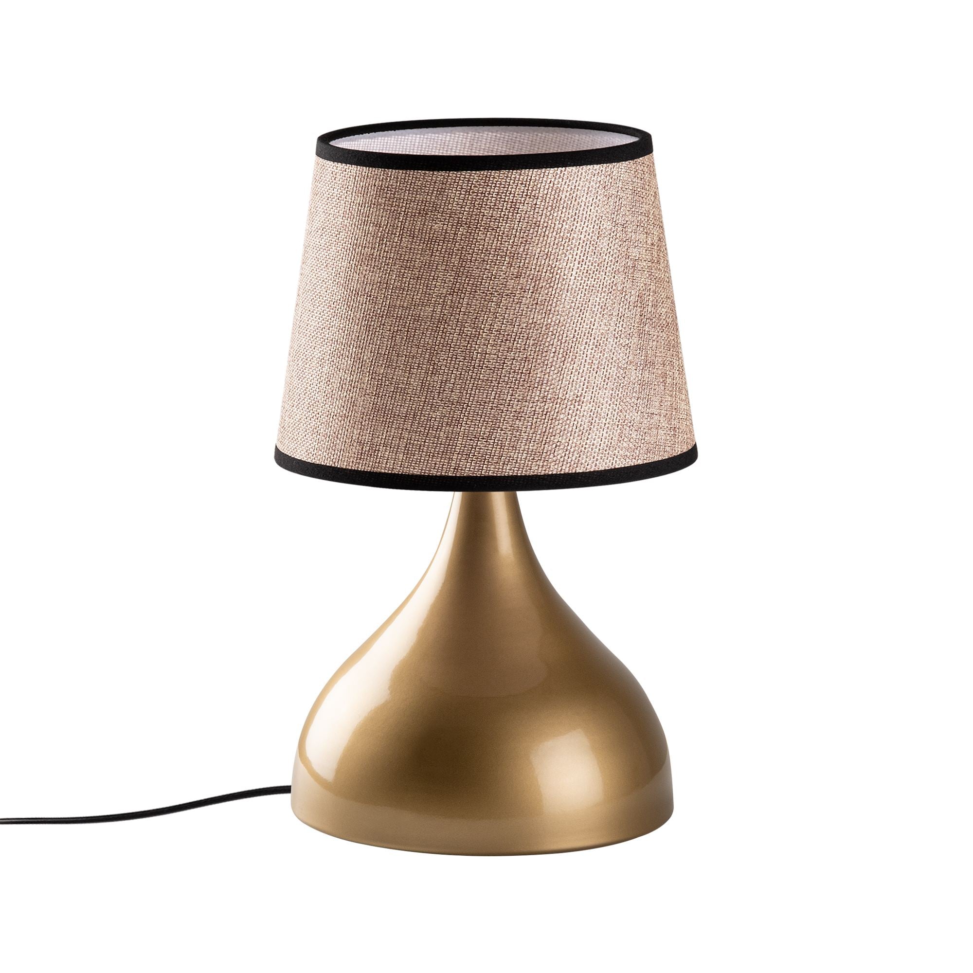 Candeeiro de mesa-Gota-Dourado
Bege