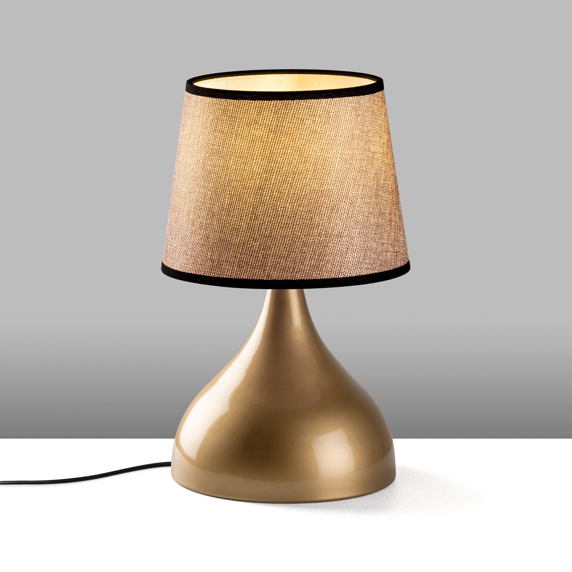 Candeeiro de mesa-Gota-Dourado
Bege