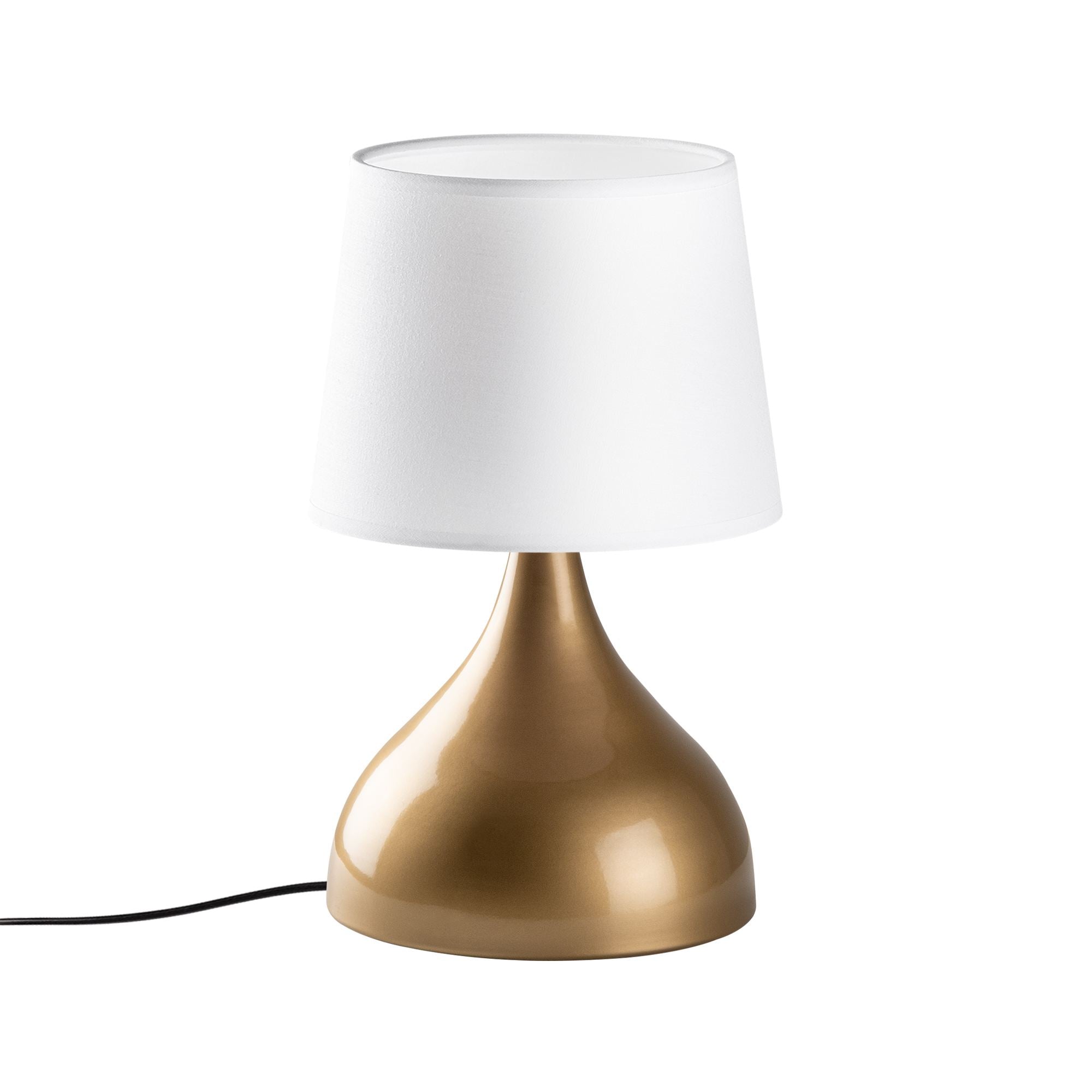 Candeeiro de mesa-Gota-Dourado
Branco