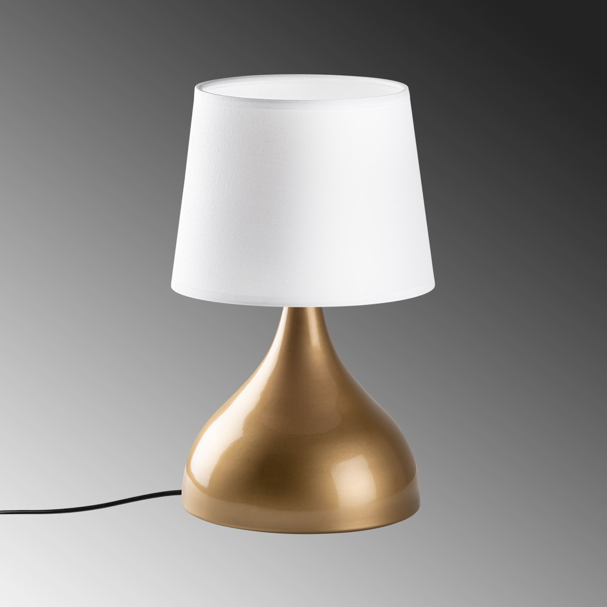 Candeeiro de mesa-Gota-Dourado
Branco