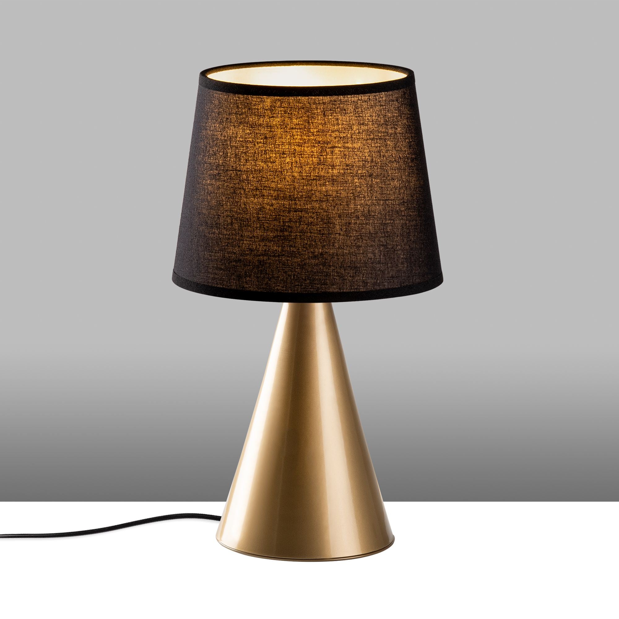 Candeeiro de mesa-Kona-Dourado
Preto