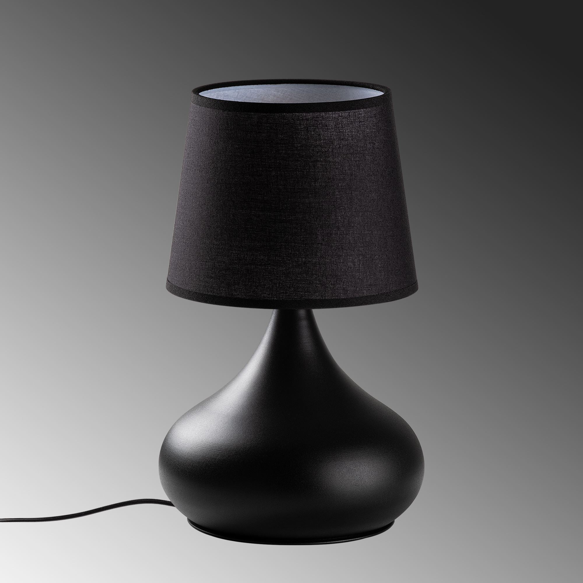 Candeeiro de mesa-Bulbe-Preto