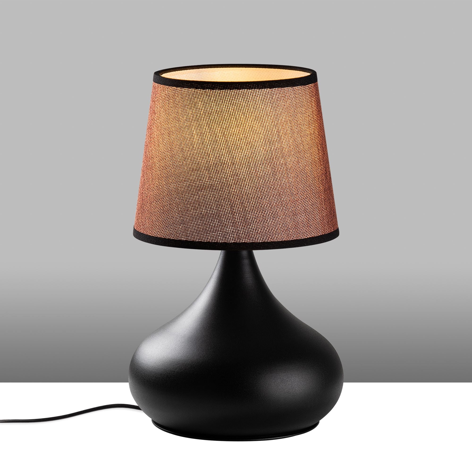 Candeeiro de mesa-Bulbe-Preto
Marrom