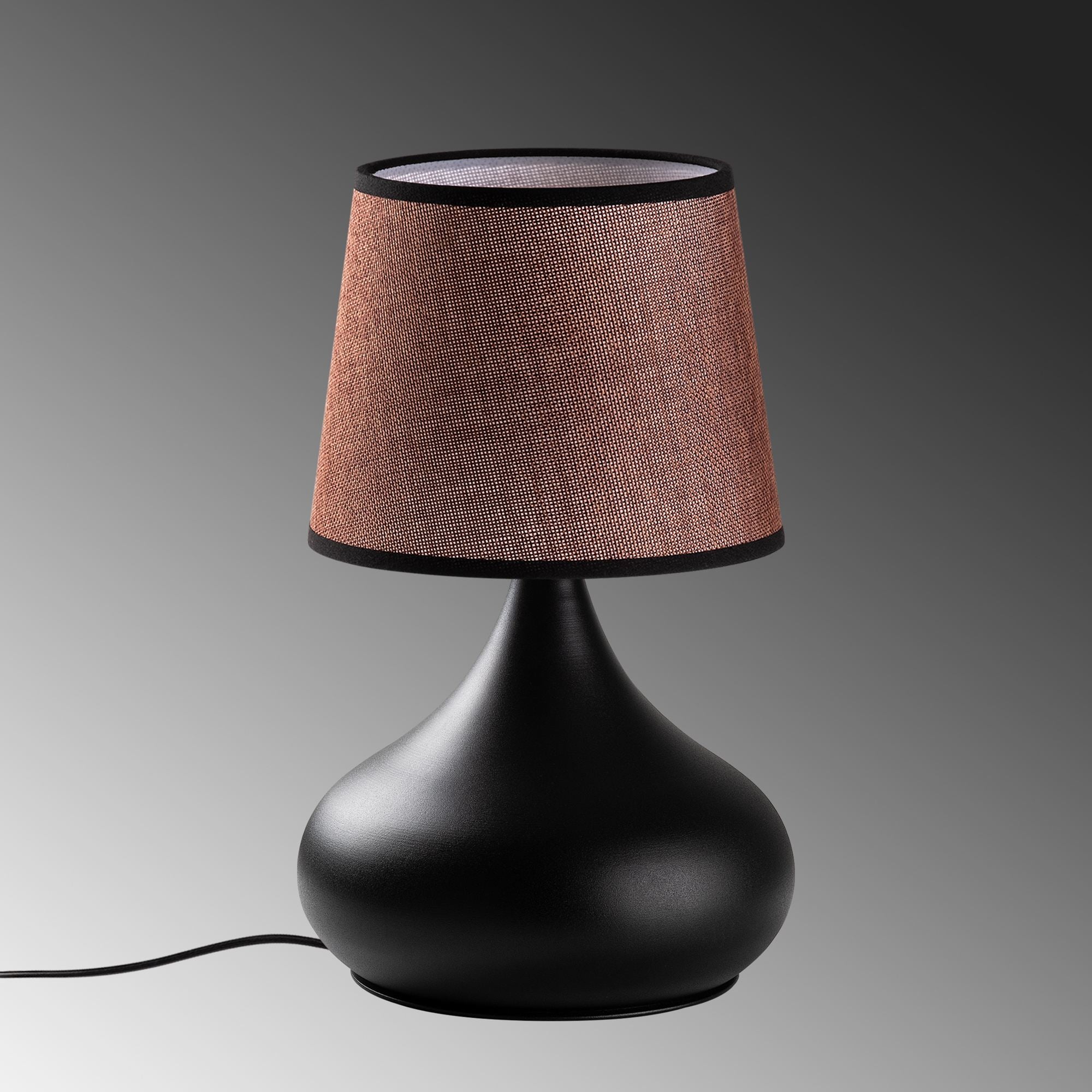 Candeeiro de mesa-Bulbe-Preto
Marrom