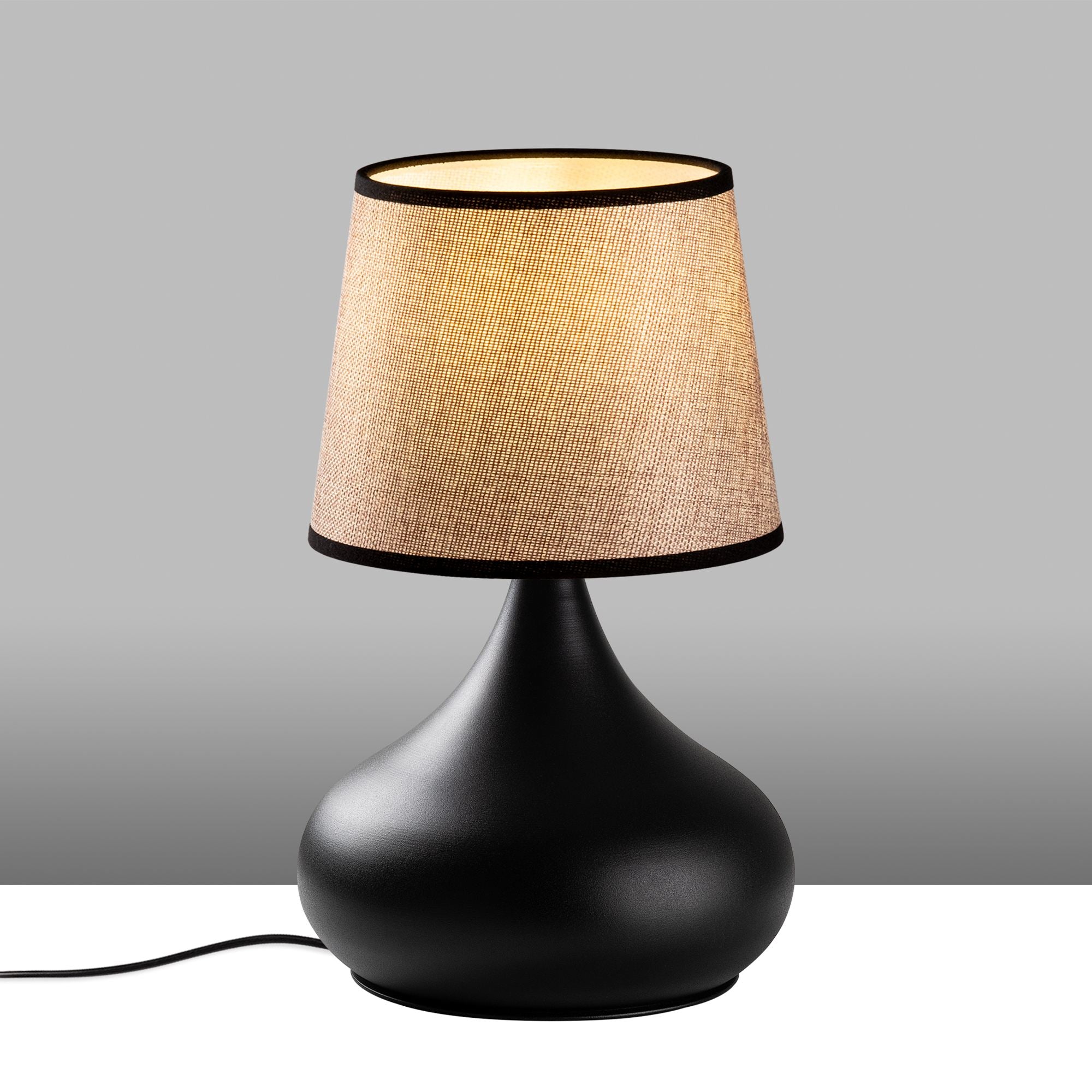 Candeeiro de mesa-Bulbe-Preto
Bege