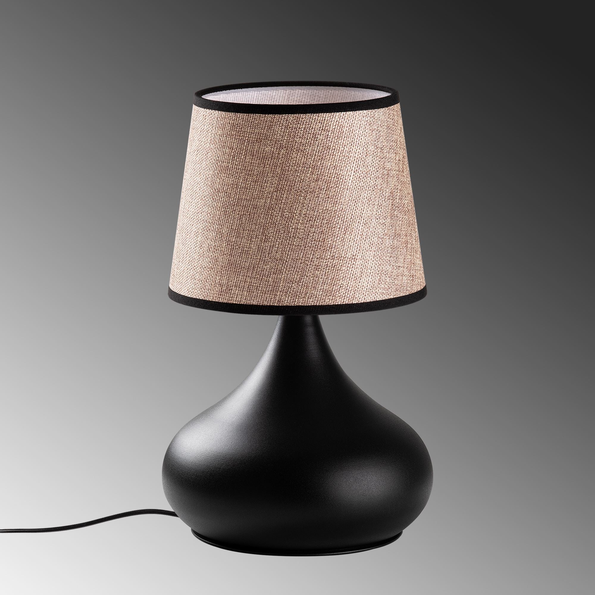 Candeeiro de mesa-Bulbe-Preto
Bege