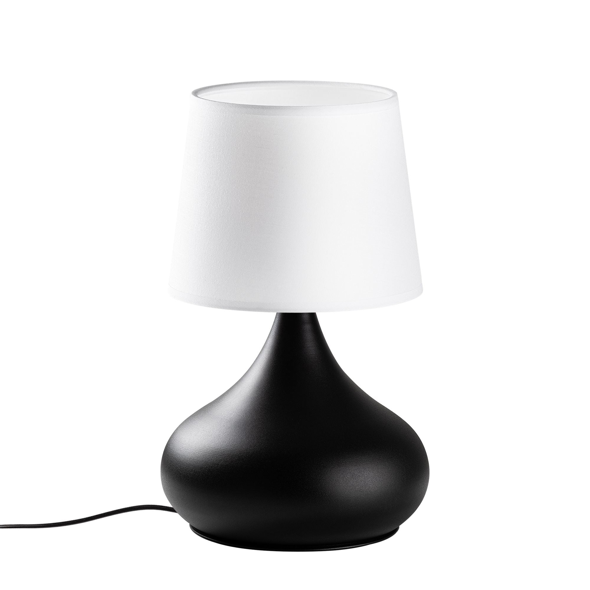 Candeeiro de mesa-Bulbe-Preto
Branco