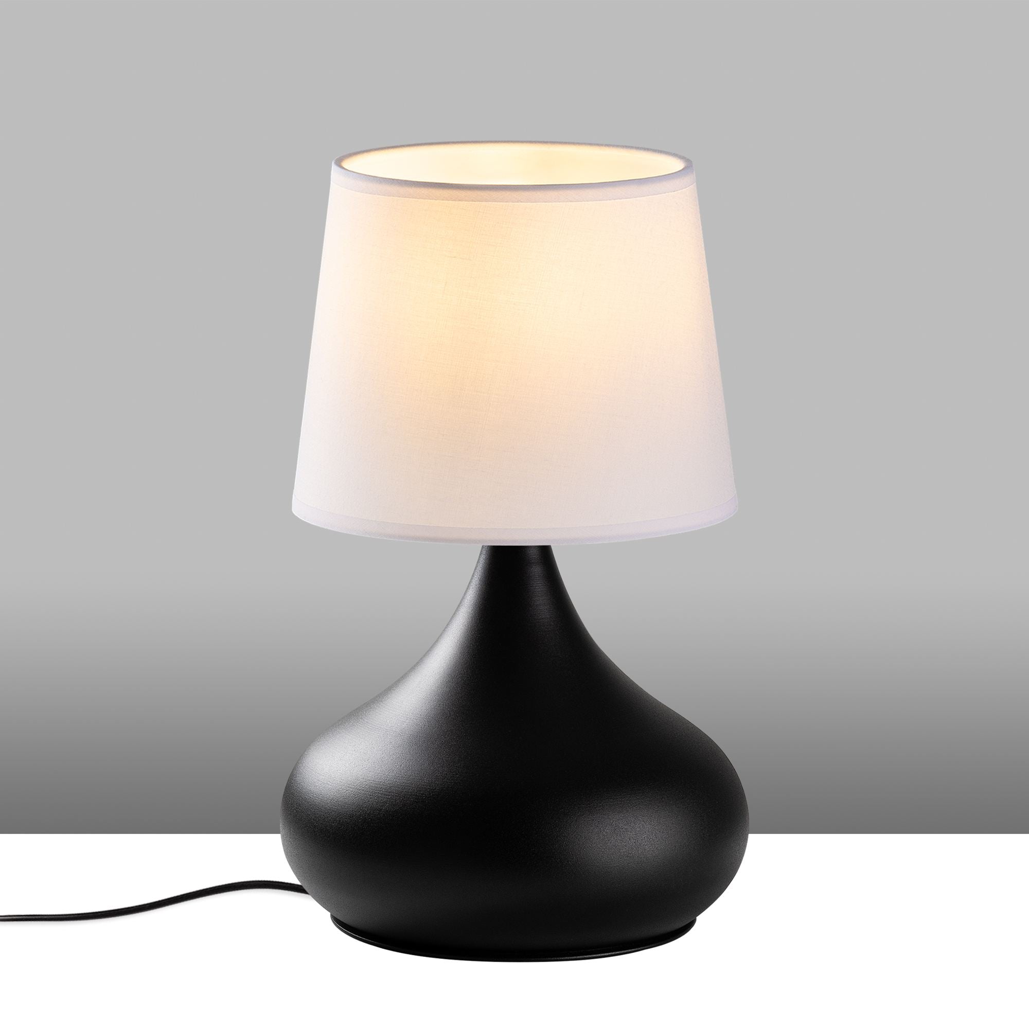 Candeeiro de mesa-Bulbe-Preto
Branco