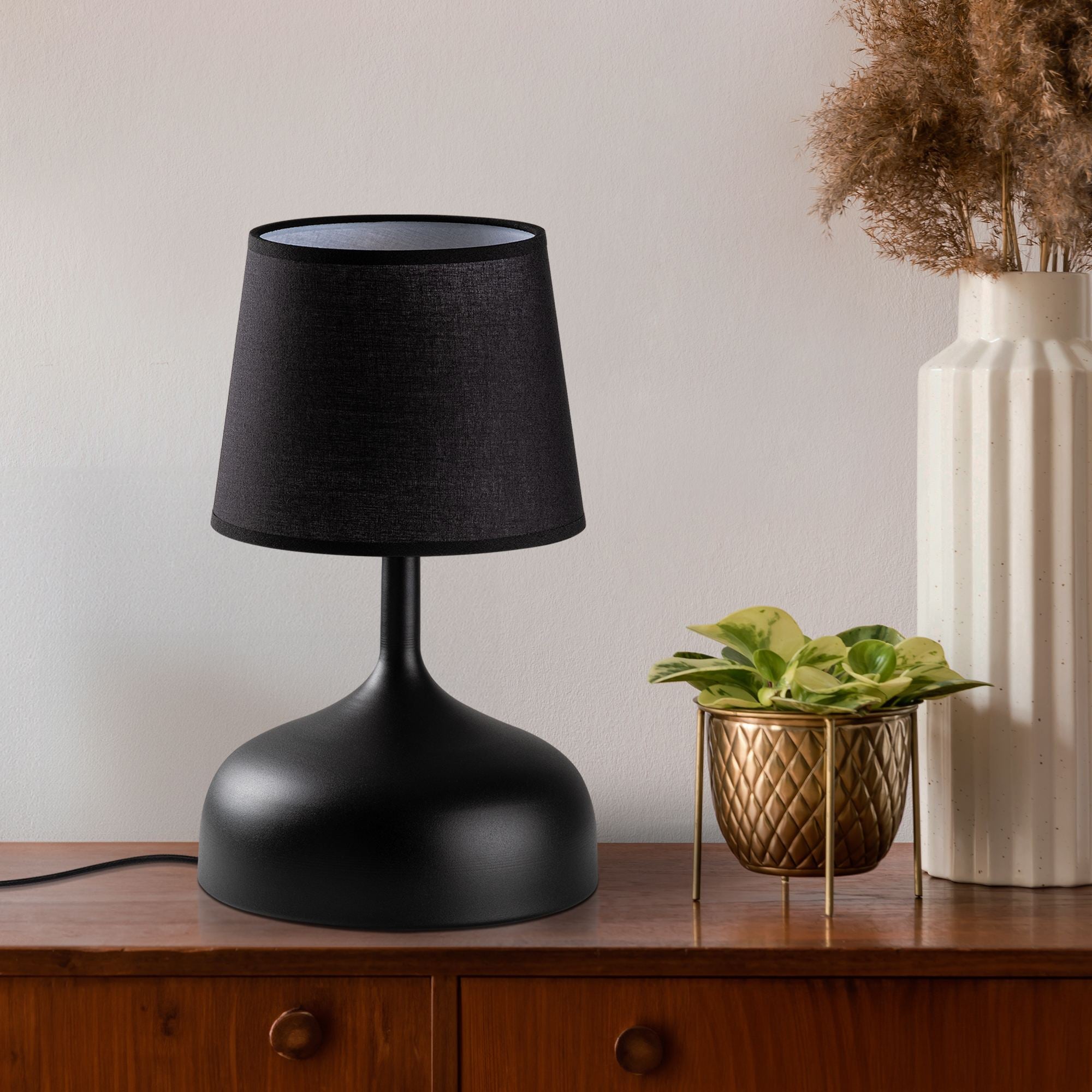 Candeeiro de mesa-Bulbous-Preto