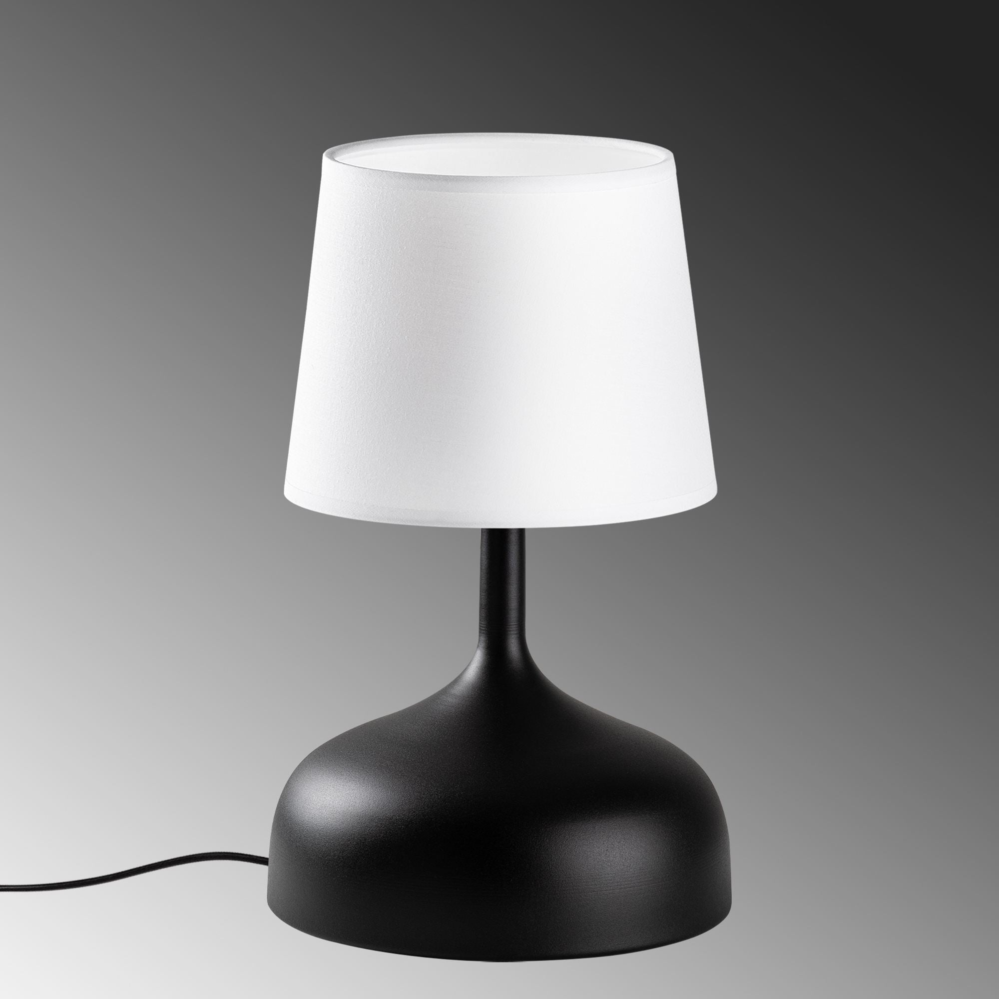Candeeiro de mesa-Bulbous-Preto
Branco