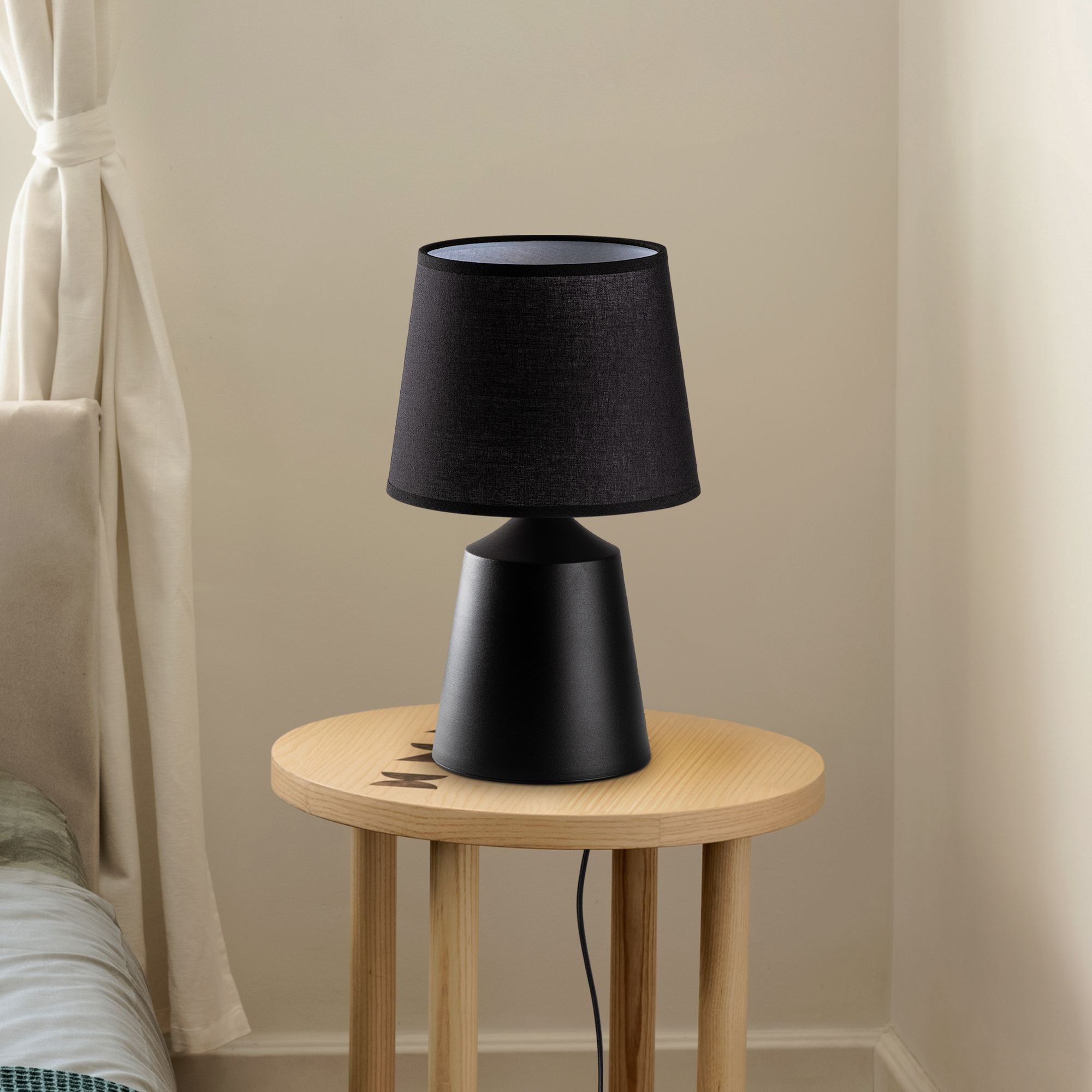Candeeiro de mesa-Drop-Preto