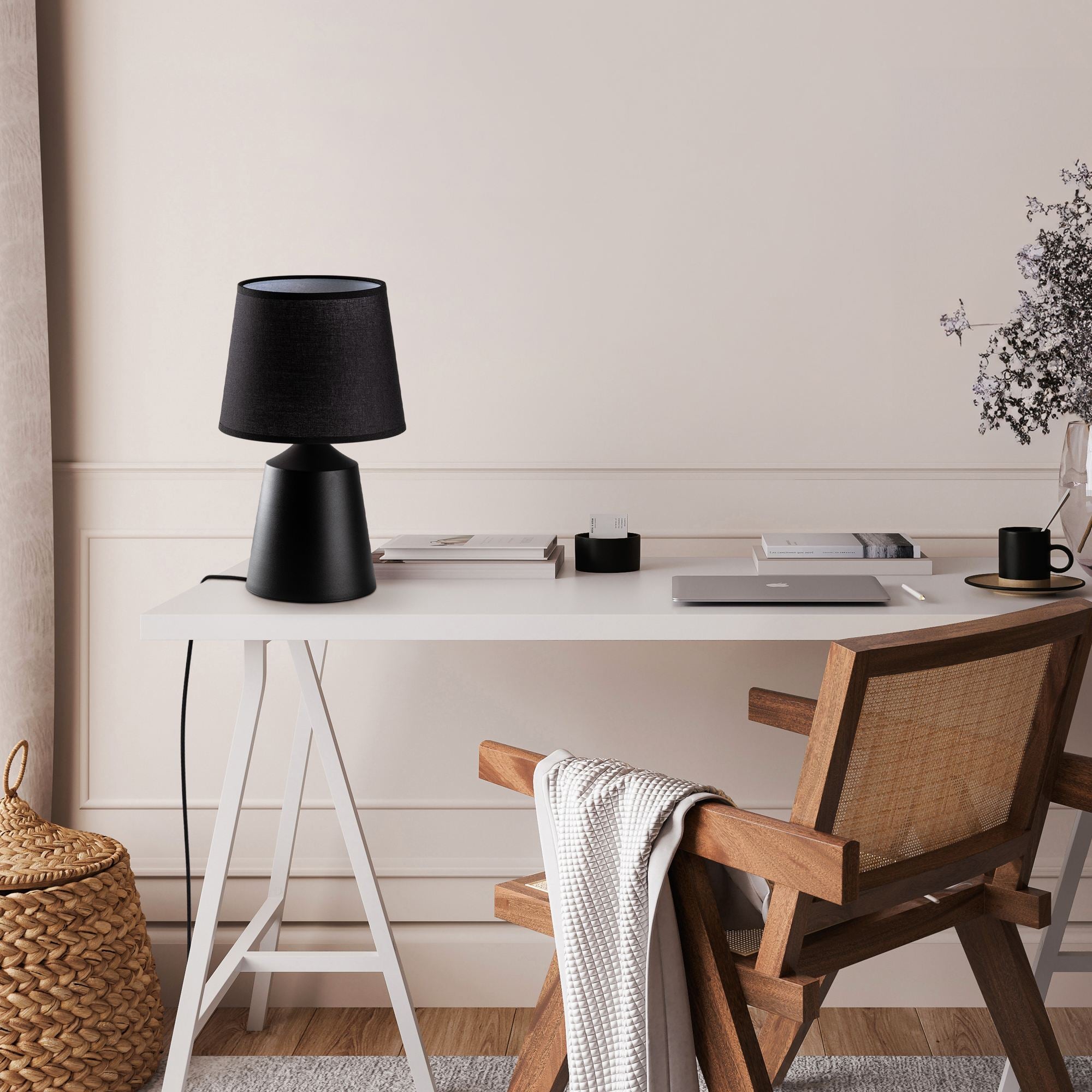Candeeiro de mesa-Drop-Preto
