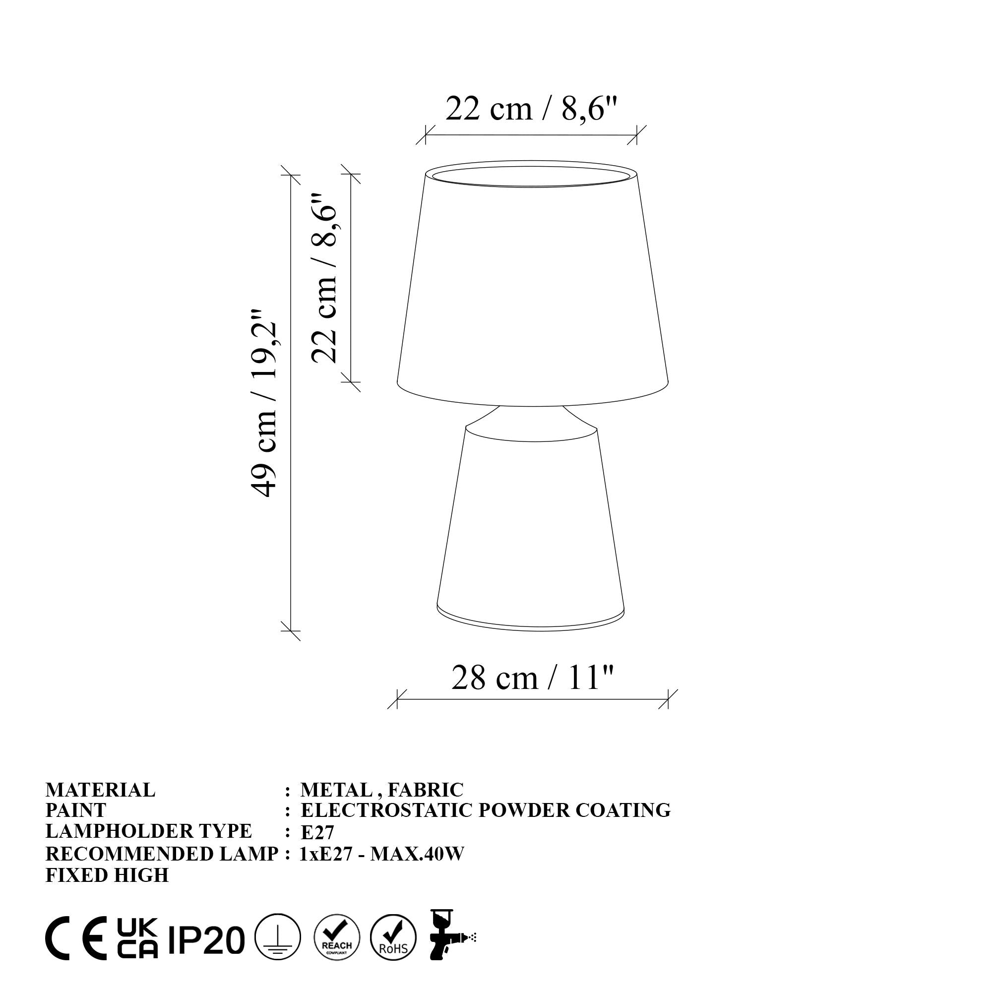 Candeeiro de mesa-Drop-Preto
Marrom