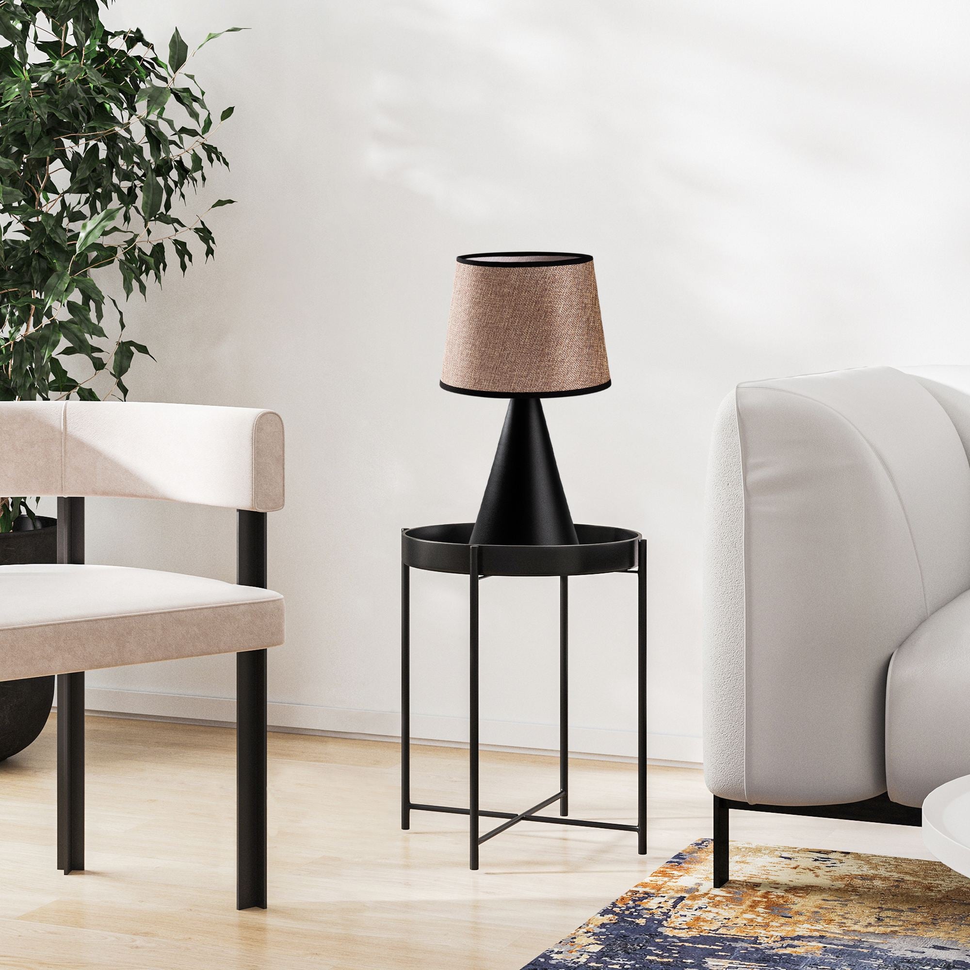 Candeeiro de mesa-Kona-Preto
Bege