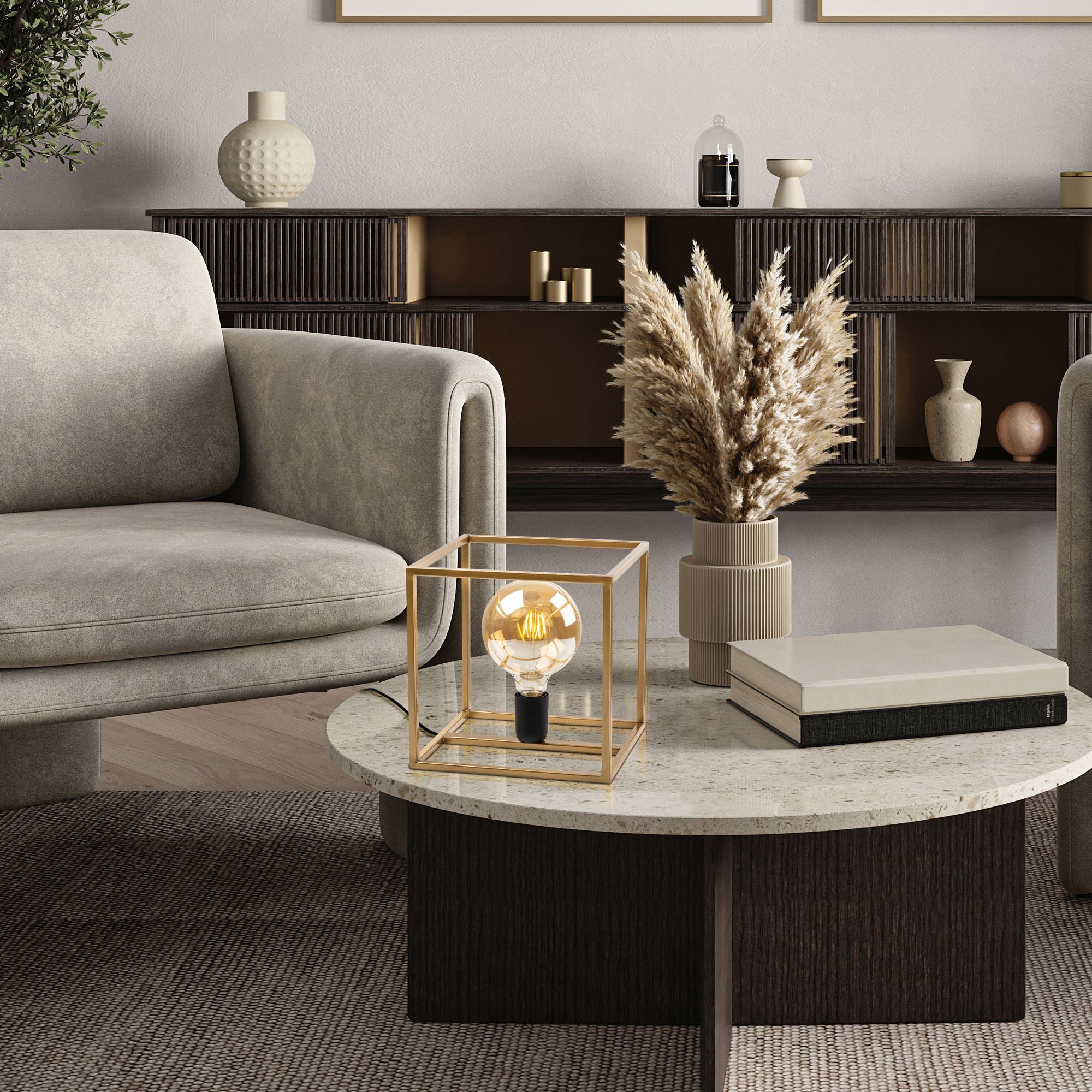 Candeeiro de mesa-Kafes-Ouro