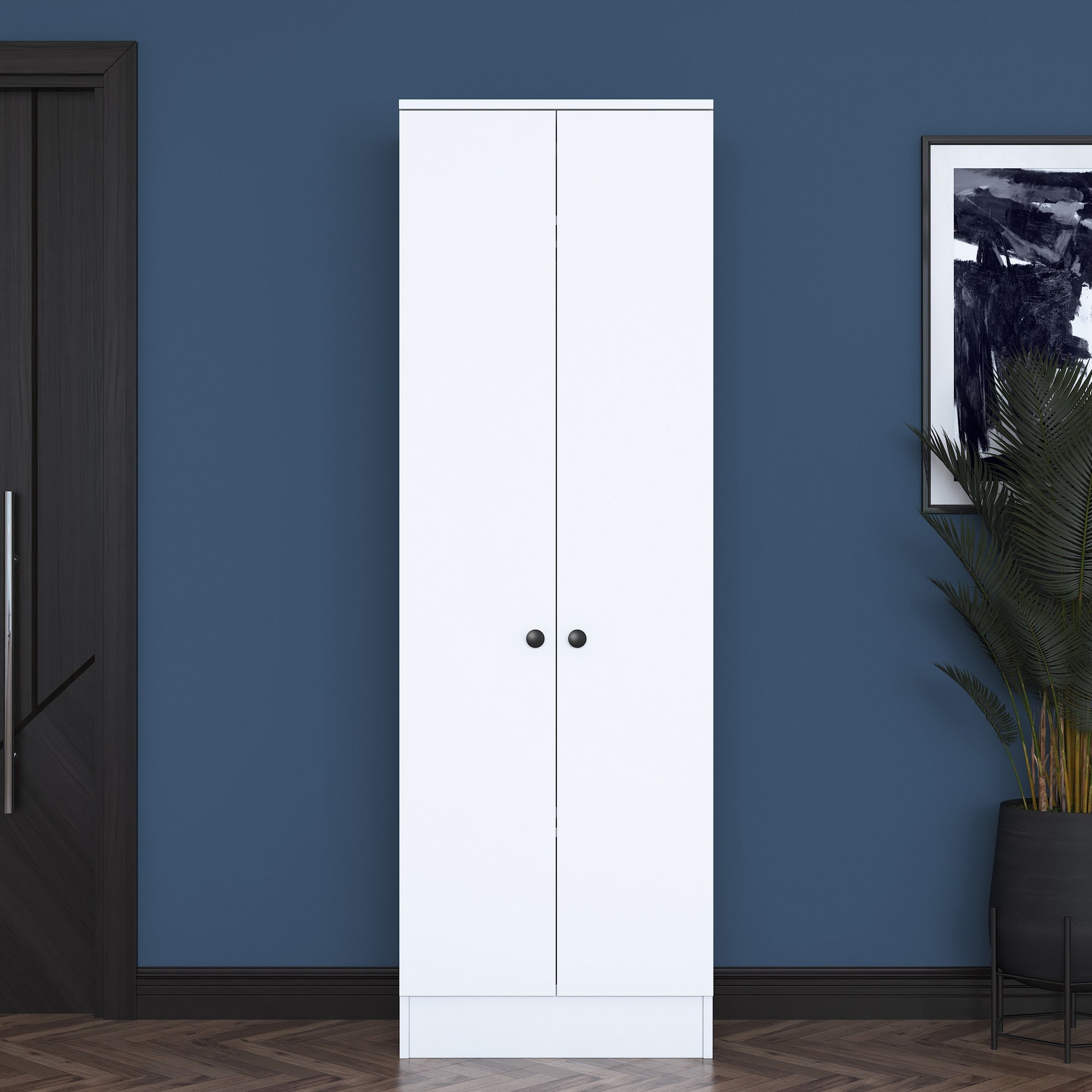 Aparador de hall – 59,8 x 182,8 x 37,5 cm – Branco – 100% aglomerado E1 revestido com melamina