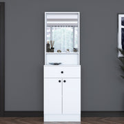 Aparador de hall – 60 x 182,8 x 35,5 cm – Branco – Aglomerado