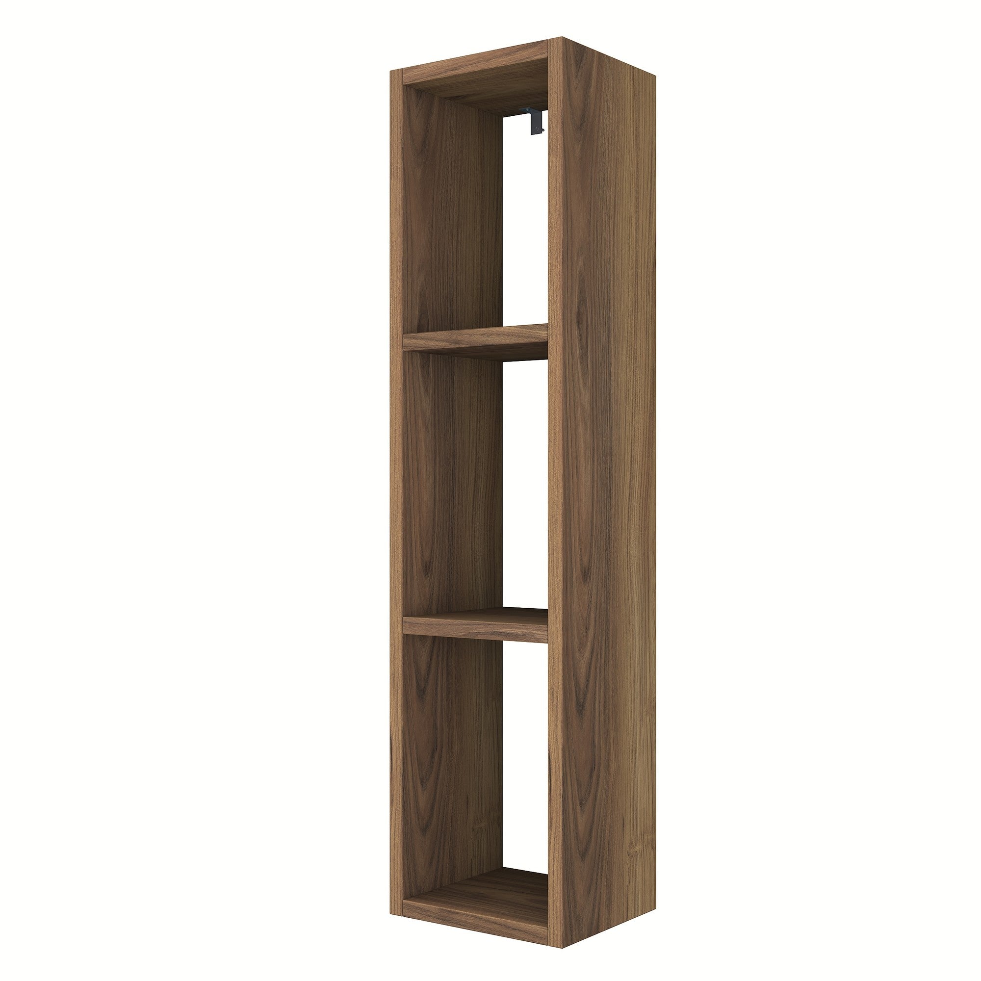 Prateleira de parede escandinava, cor nogueira, 22,1 x 90 x 18,5 cm | Painel de partículas 100% revestido com melamina | Solução de armazenamento elegante e funcional para casa