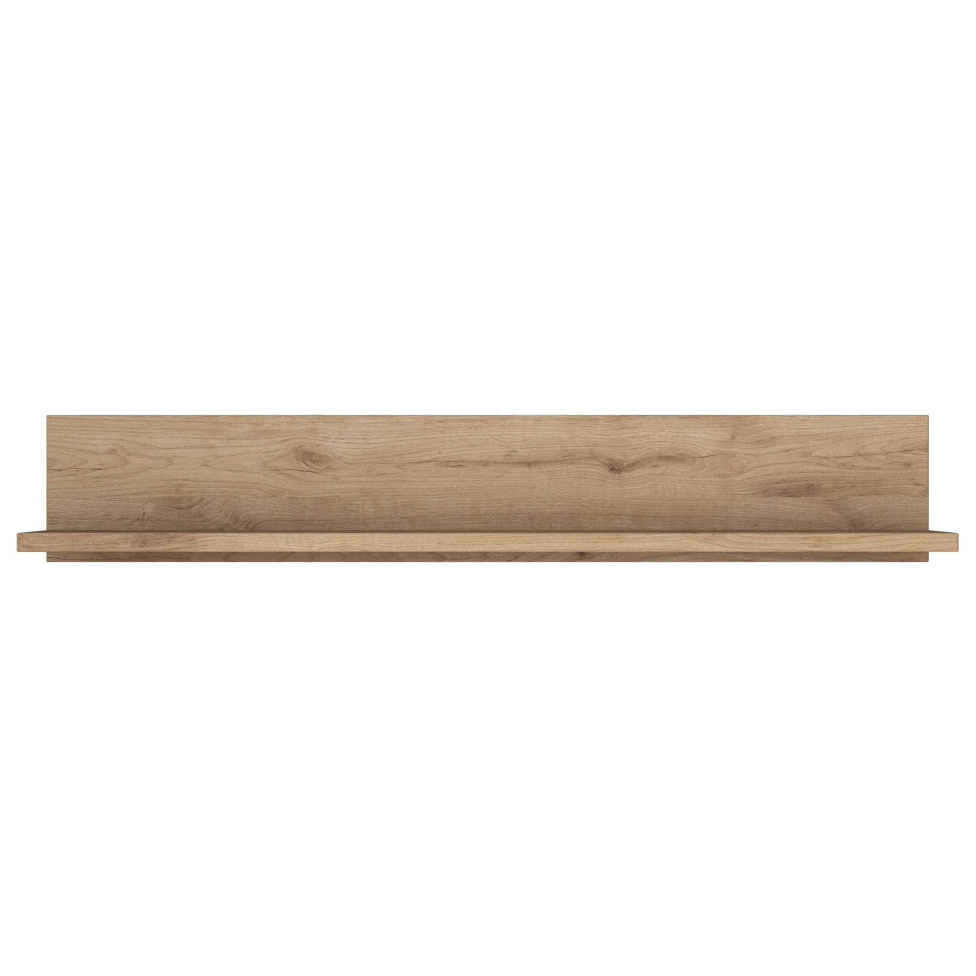 Prateleira de parede elegante em nogueira, 90 x 15 x 14,8 cm | Painel de partículas 100% revestido em melamina, 18 mm de espessura | Perfeito para decoração moderna e soluções de armazenamento