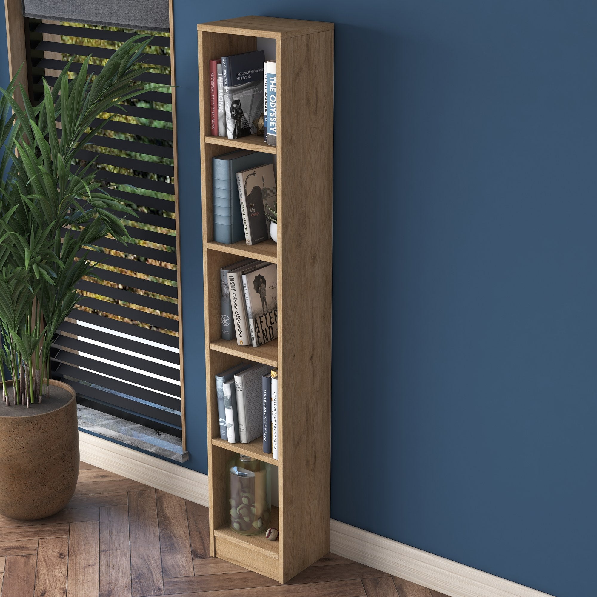 Estante em nogueira – 30 x 170 x 25 cm – melamina