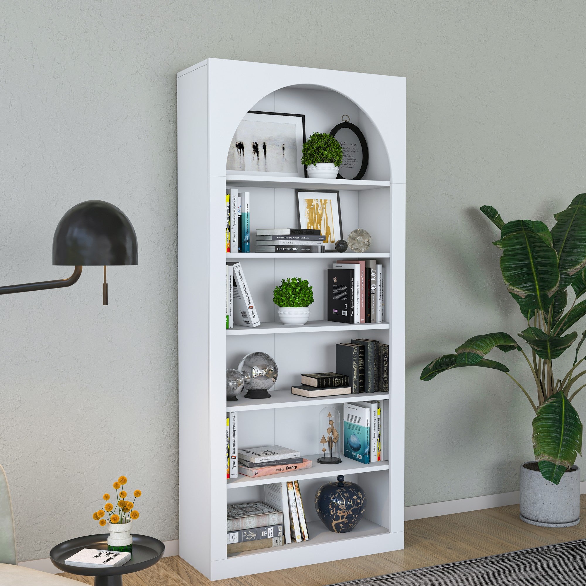 Estante de livros – 80 x 180 x 31,5 cm – Branco – Aglomerado E1 revestido em melamina