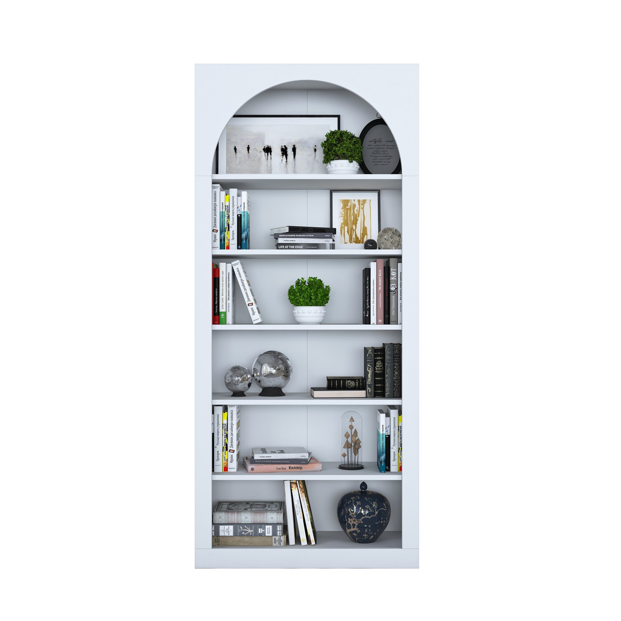 Estante de livros – 80 x 180 x 31,5 cm – Branco – Aglomerado E1 revestido em melamina