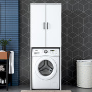 Armário para máquina de lavar – 65 x 181,8 x 62,5 cm – branco – aglomerado