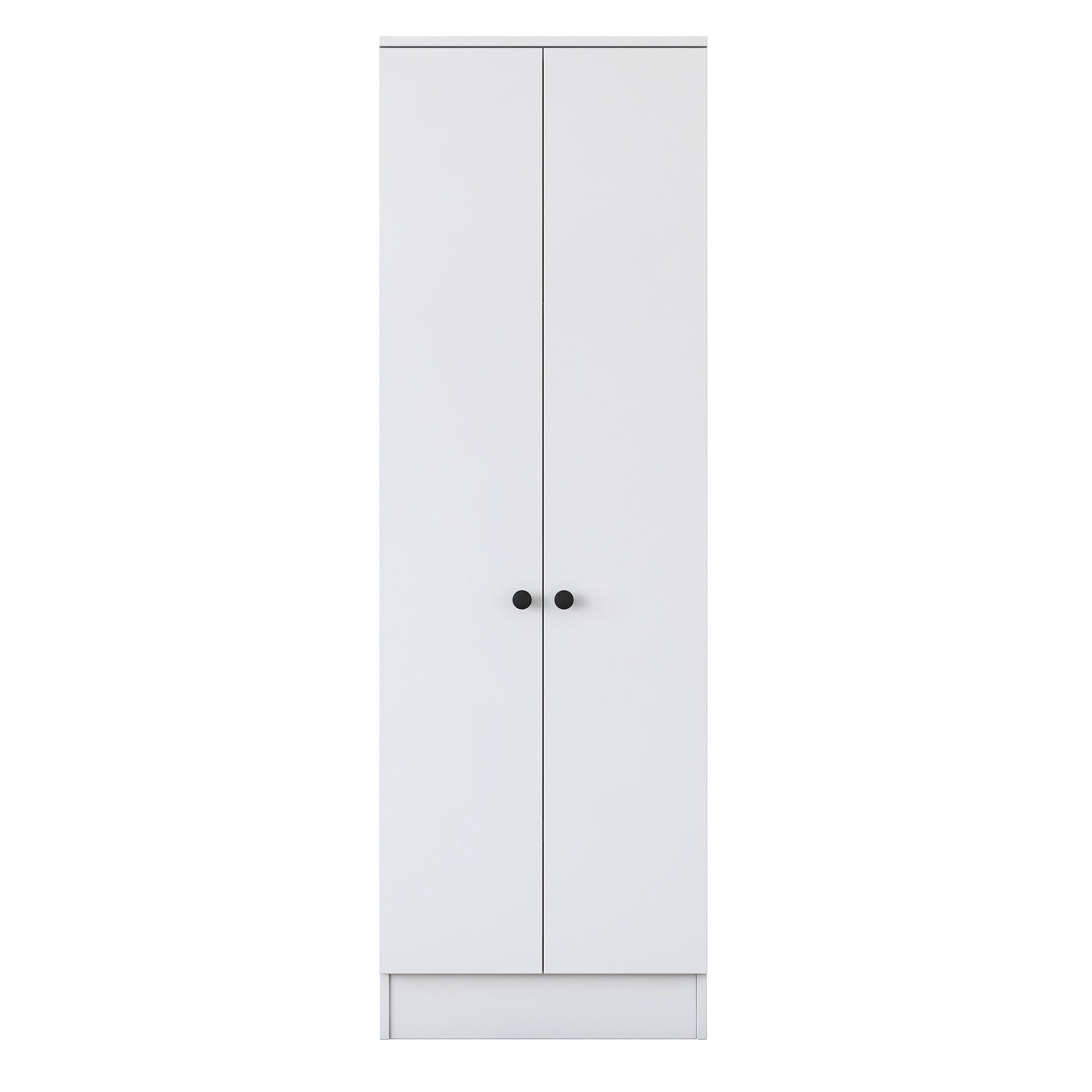 Armário Multiusos Escandinavo – 59,8 x 182,8 x 37,5 cm – Branco – Painel de partículas revestido a melamina