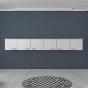 Armário de Parede – 243 cm x 45 cm x 48,3 cm – Branco – Aglomerado