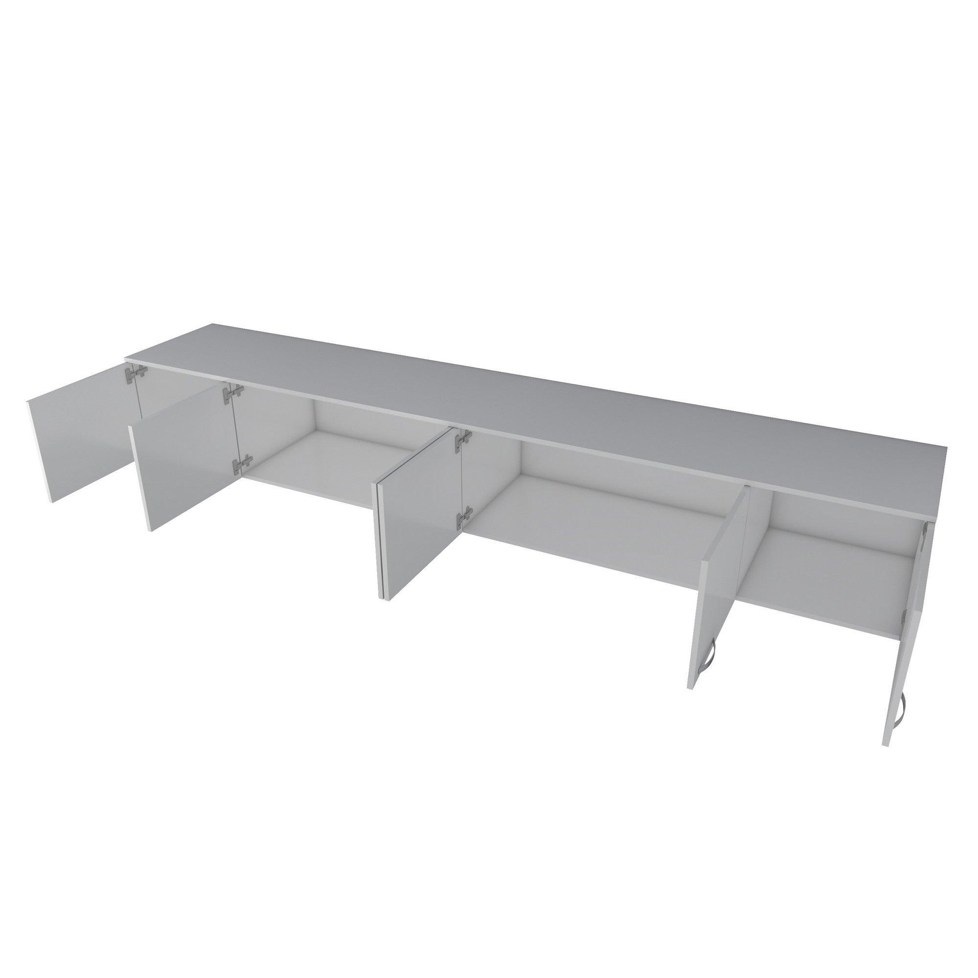 Armário de Parede – 243 cm x 45 cm x 48,3 cm – Branco – Aglomerado