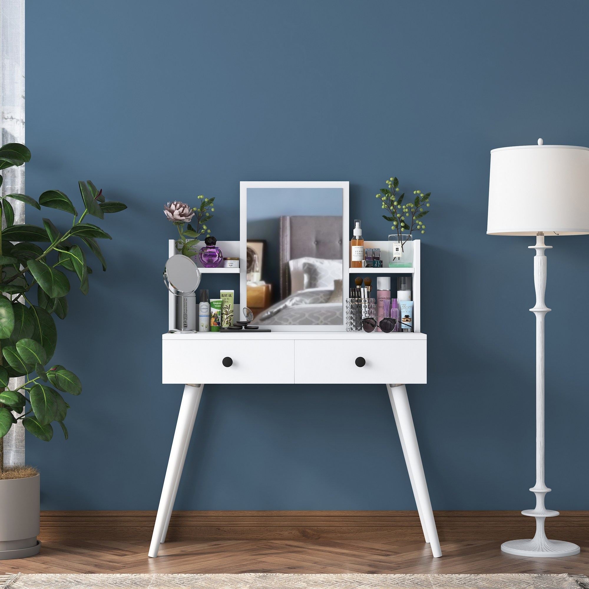 Toucador – 103 cm x 111,8 cm x 40 cm – Branca – Aglomerado