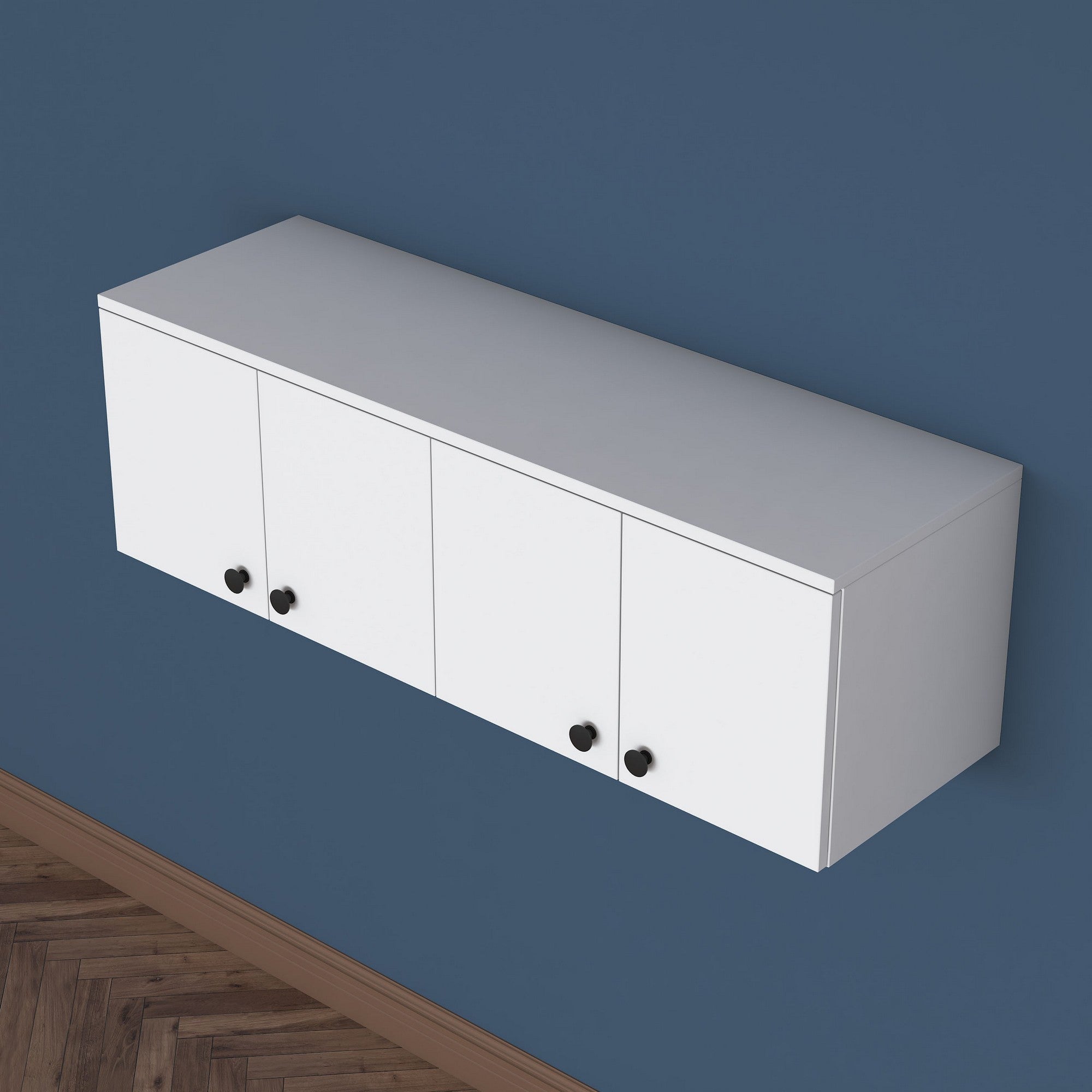 Armário de Parede – 119,6 cm x 43,6 cm x 37,5 cm – Branco – Aglomerado