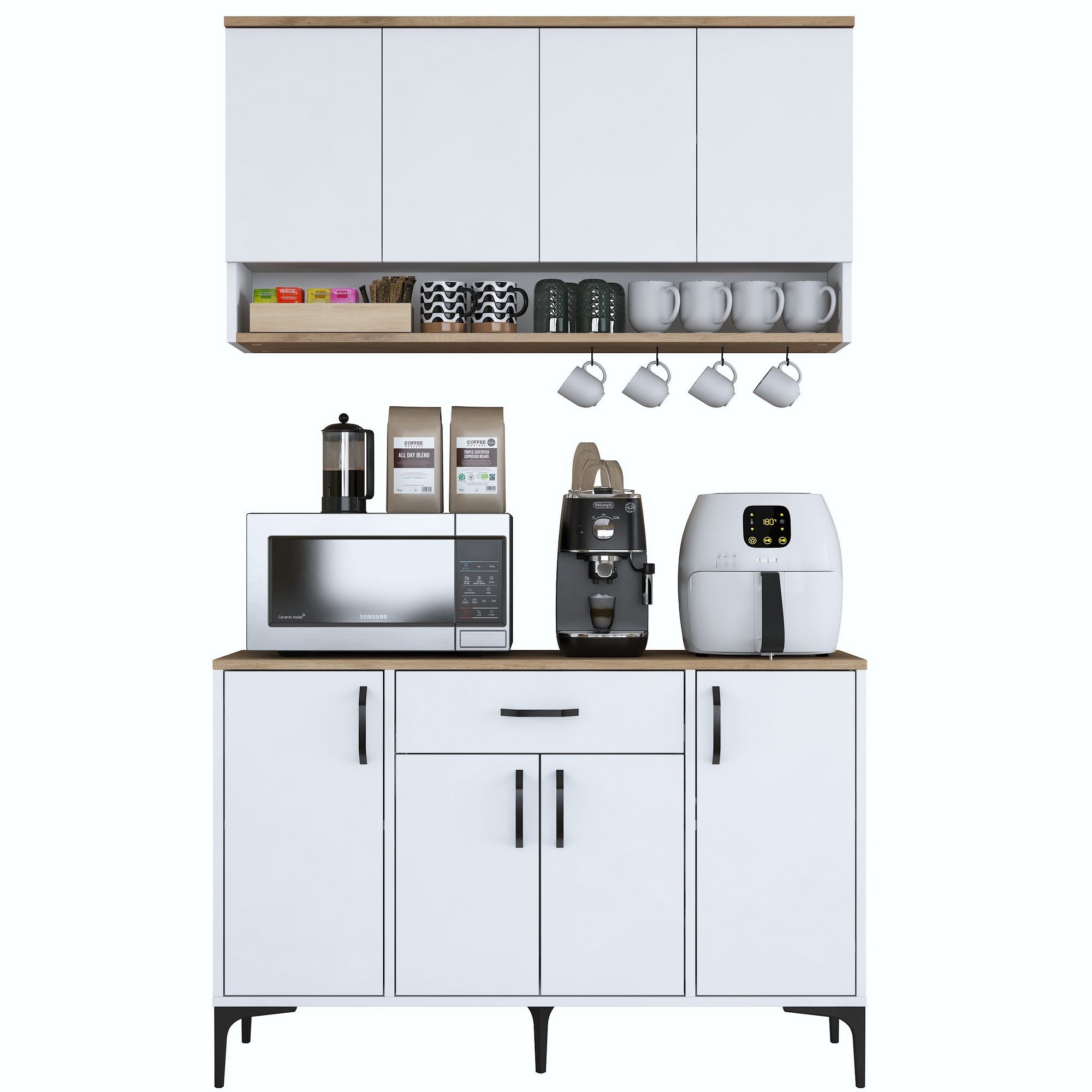 Suporte para café-JE203-Nogueira
Branco