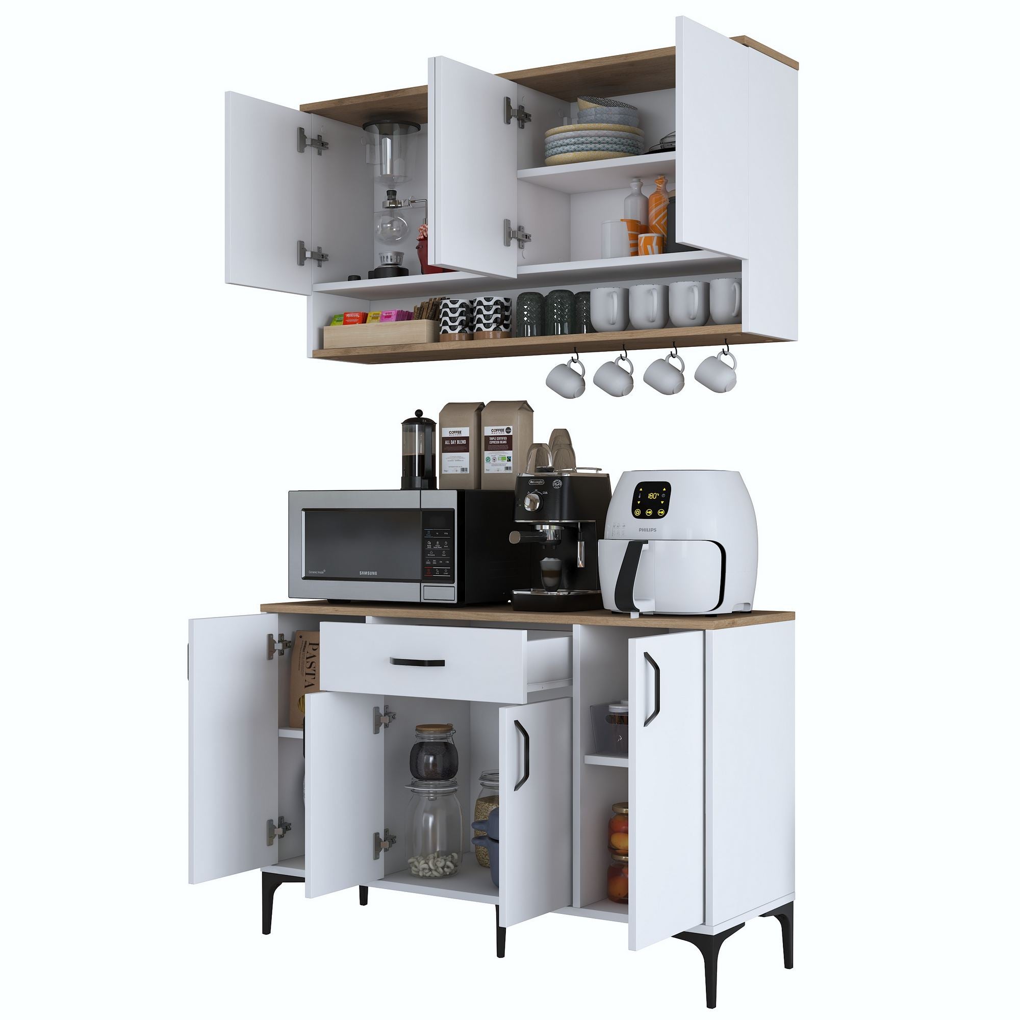 Suporte para café-JE203-Nogueira
Branco