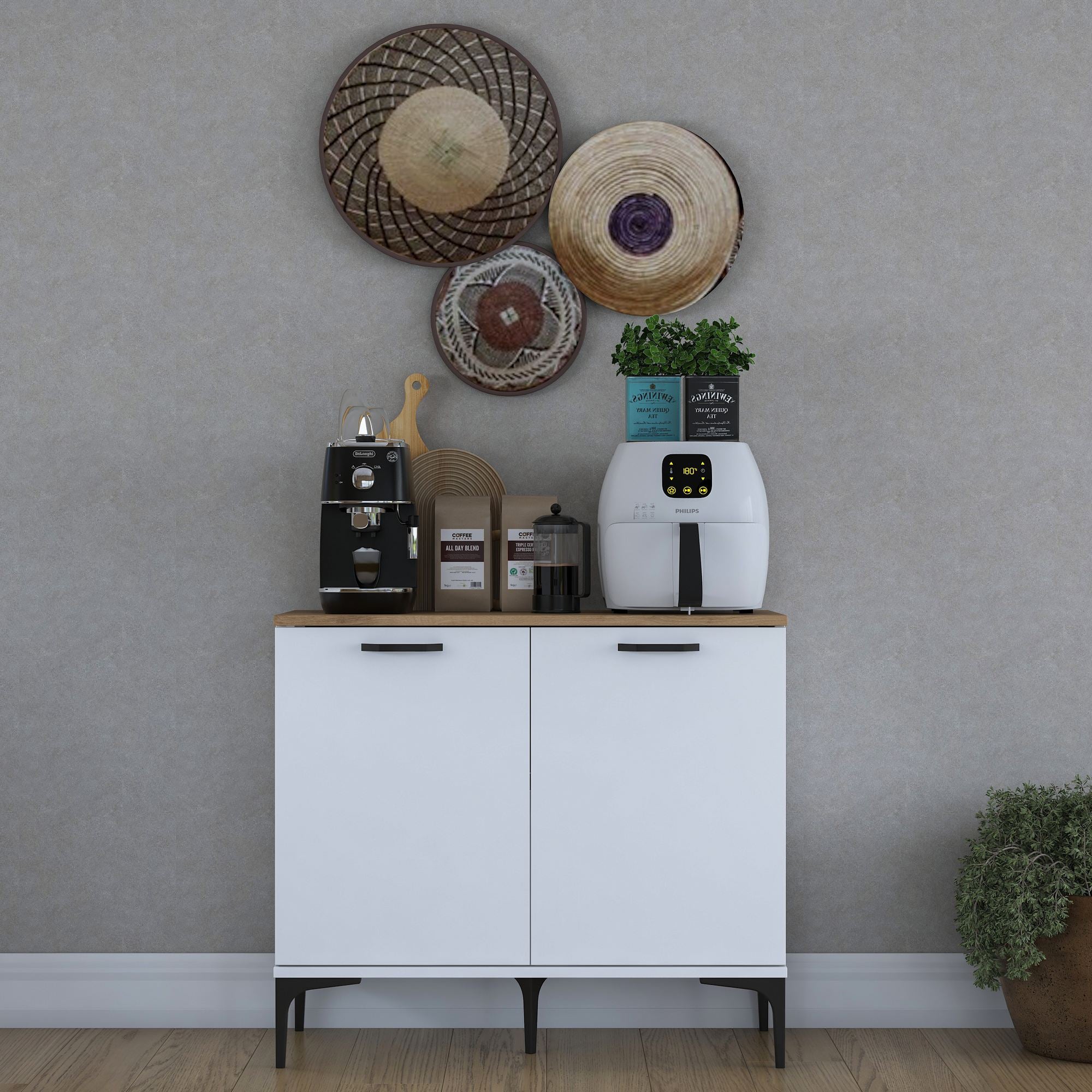 Suporte para café-JE190-Nogueira
Branco