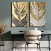 Conjunto de 2 Quadros Decorativos em Tela - Multicolor 45x70cm com Moldura em Pinho