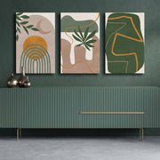 Conjunto de Pinturas Decorativas em Tela – 45 x 70 cm cada – Madeira de Pinho