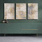 Conjunto de pinturas decorativas em tela – 45 x 70 cm cada – madeira de pinho