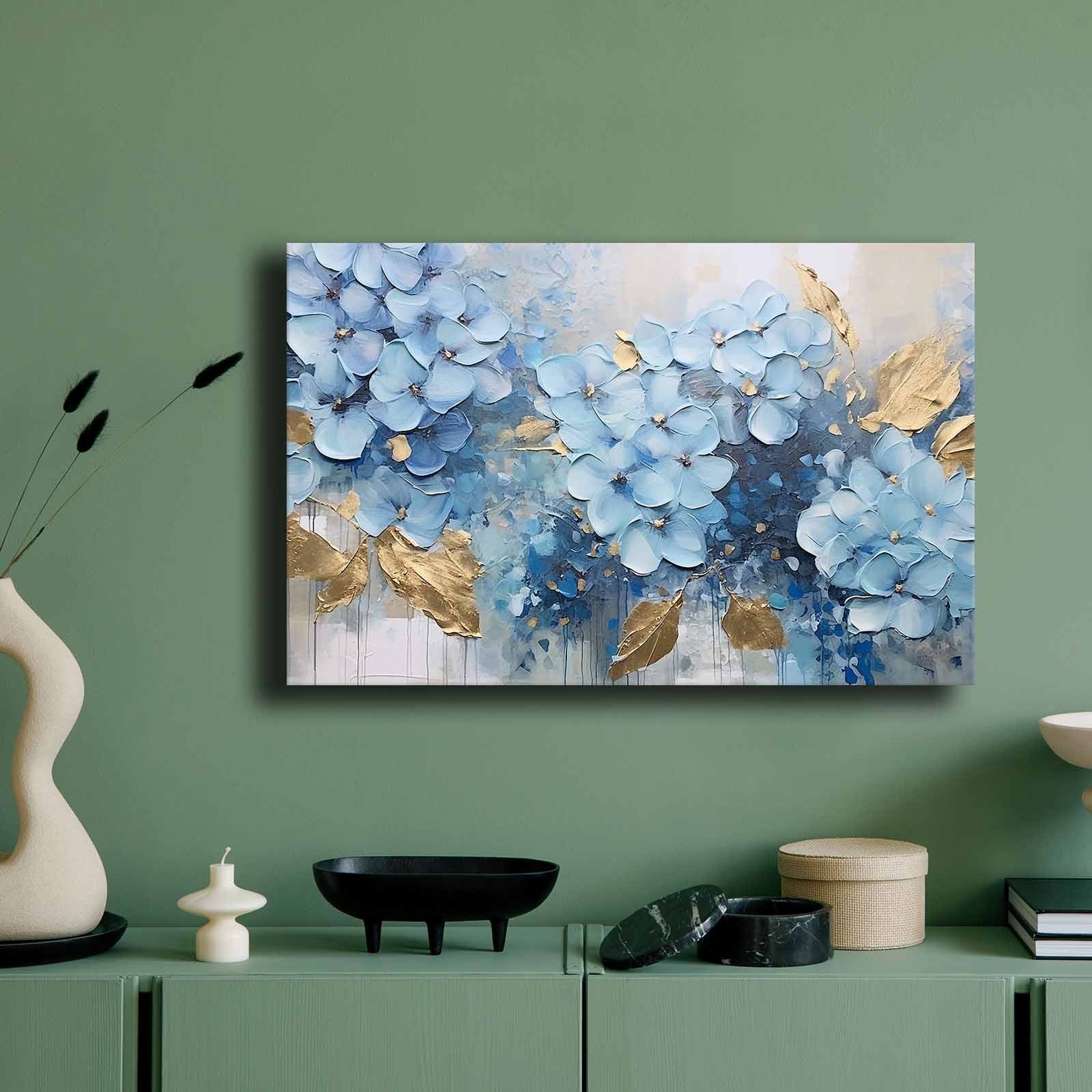 Quadro Decorativo em Tela Multicolor 45x70cm com Moldura de Pinho - Arte Premium para Decoração de Interiores