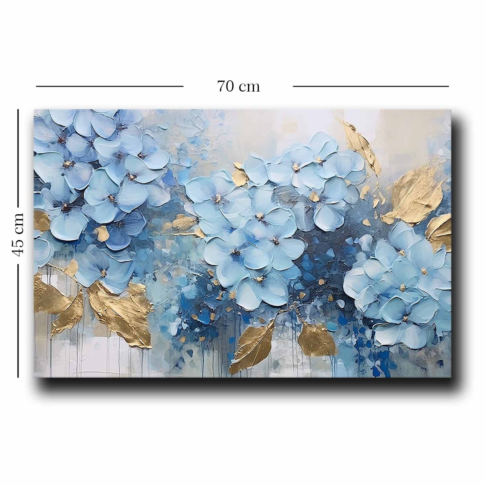 Quadro Decorativo em Tela Multicolor 45x70cm com Moldura de Pinho - Arte Premium para Decoração de Interiores