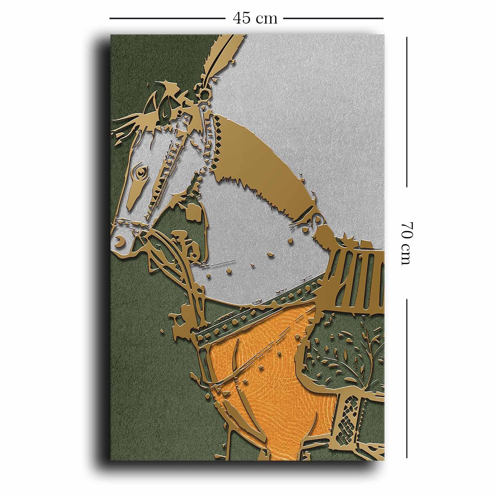 Quadro Decorativo em Tela Multicolor 45x70cm com Moldura de Pinho - Arte Premium para Decoração de Interiores