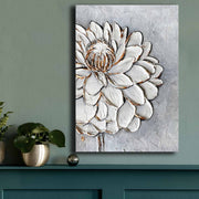 Quadro Decorativo em Tela 70x100cm - Pintura Multicolor em Canvas Premium com Moldura de Pinho Natural