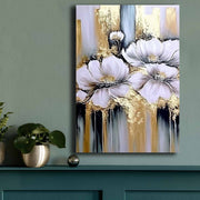 Pintura decorativa em tela – 70 x 100 cm – moldura 100% madeira de pinho