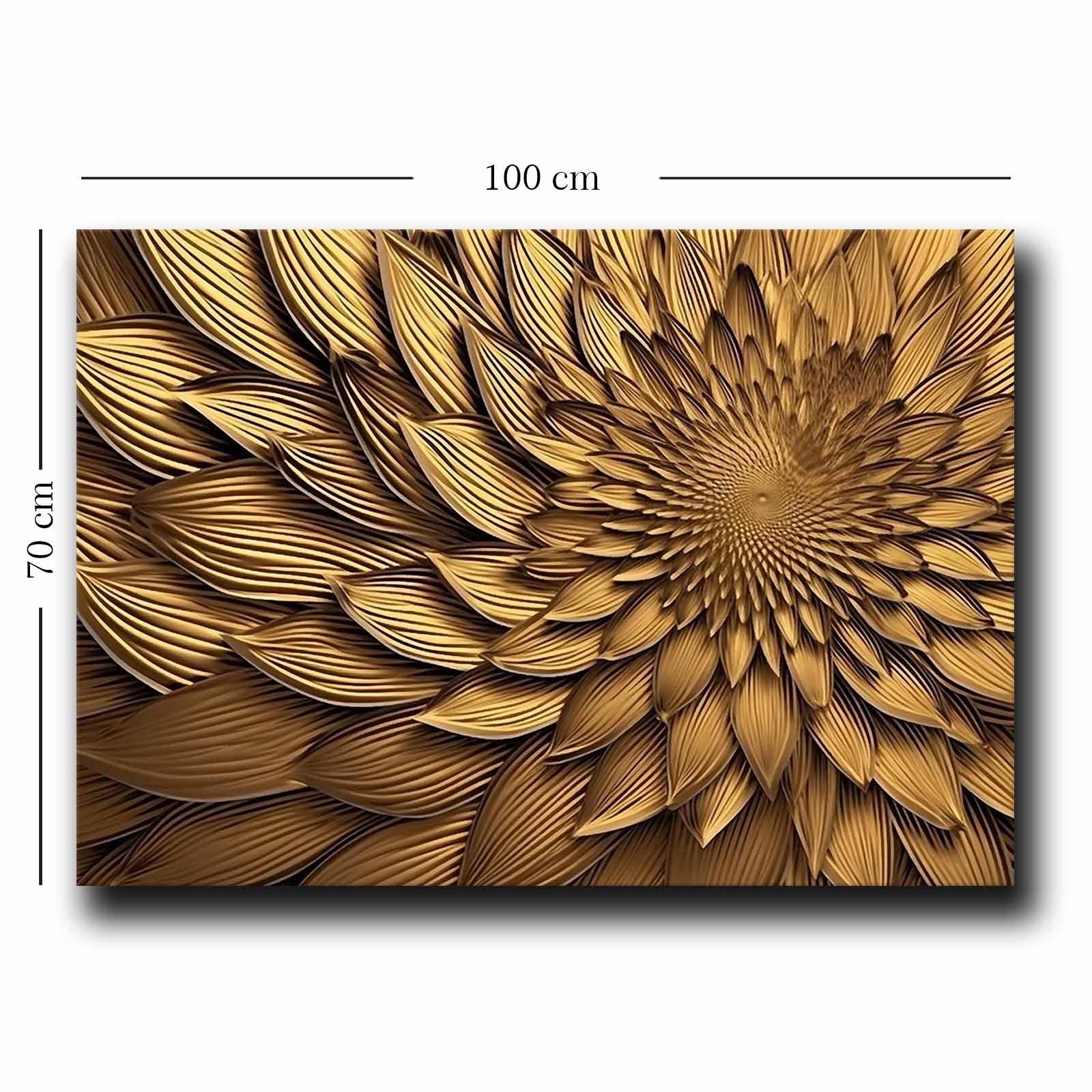 Quadro Decorativo em Tela 70x100cm - Pintura Multicolor em Canvas Premium com Moldura de Pinho Natural