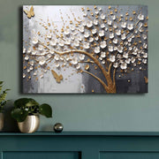 Pintura decorativa em tela – 70 x 100 cm – moldura em madeira de pinho