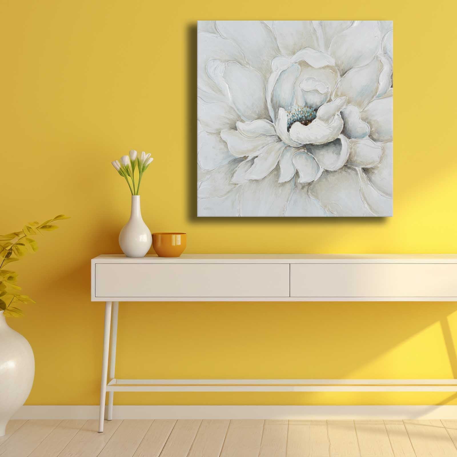 Quadro Decorativo em Tela Multicolor 69x69cm - Moldura Madeira de Pinho - Canvas Premium 2,8mm