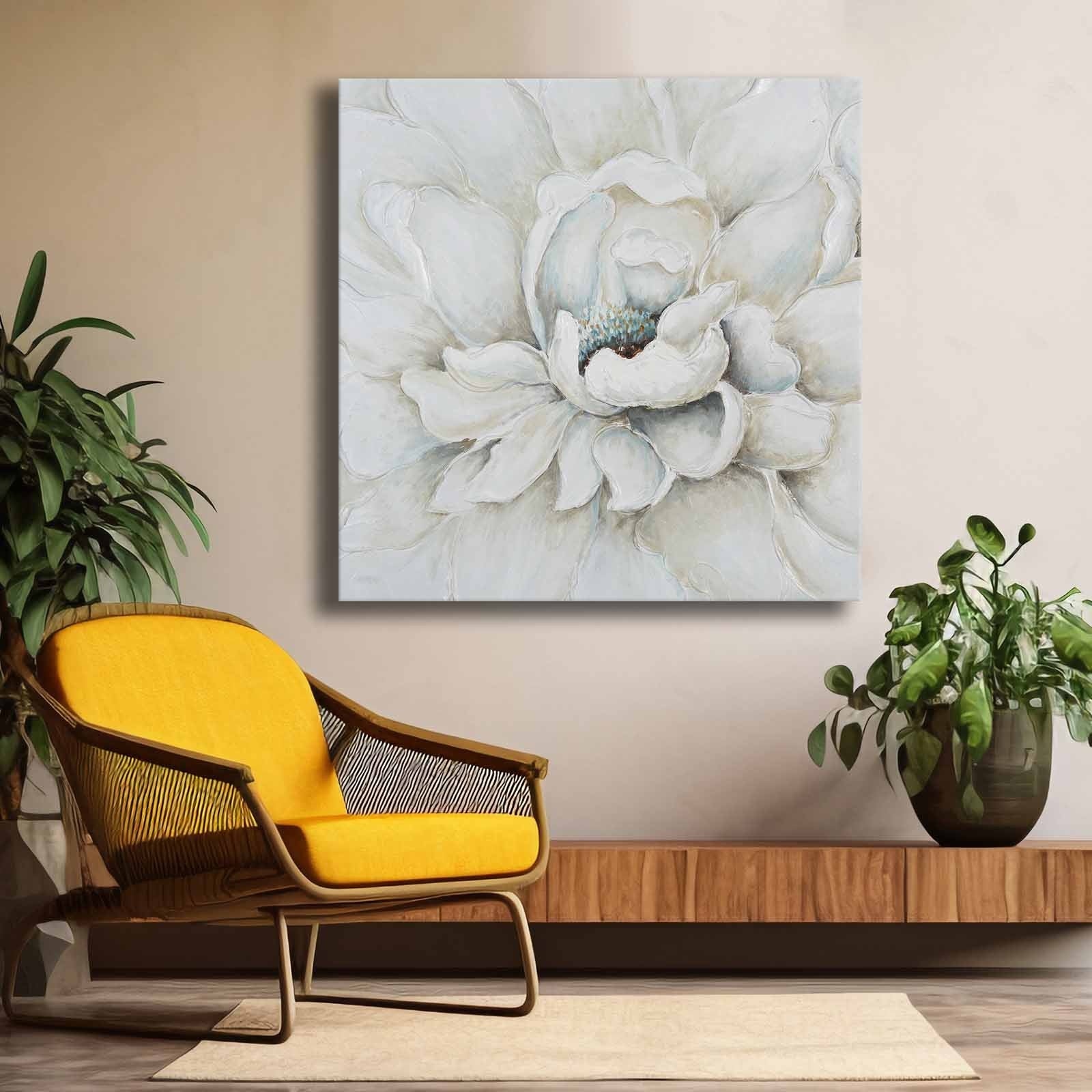 Quadro Decorativo em Tela Multicolor 69x69cm - Moldura Madeira de Pinho - Canvas Premium 2,8mm