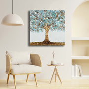 Quadro Decorativo em Tela Multicolor 69x69cm - Moldura Madeira de Pinho - Canvas Premium 2,8mm