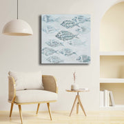 Quadro Decorativo em Tela Multicolor 69x69cm - Moldura Madeira de Pinho - Canvas Premium 2,8mm