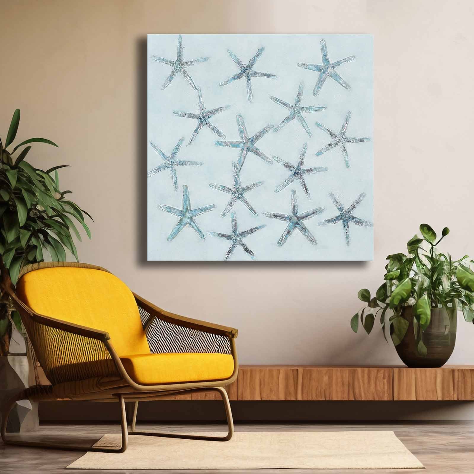 Quadro Decorativo em Tela Multicolor 69x69cm - Moldura Madeira de Pinho - Canvas Premium 2,8mm